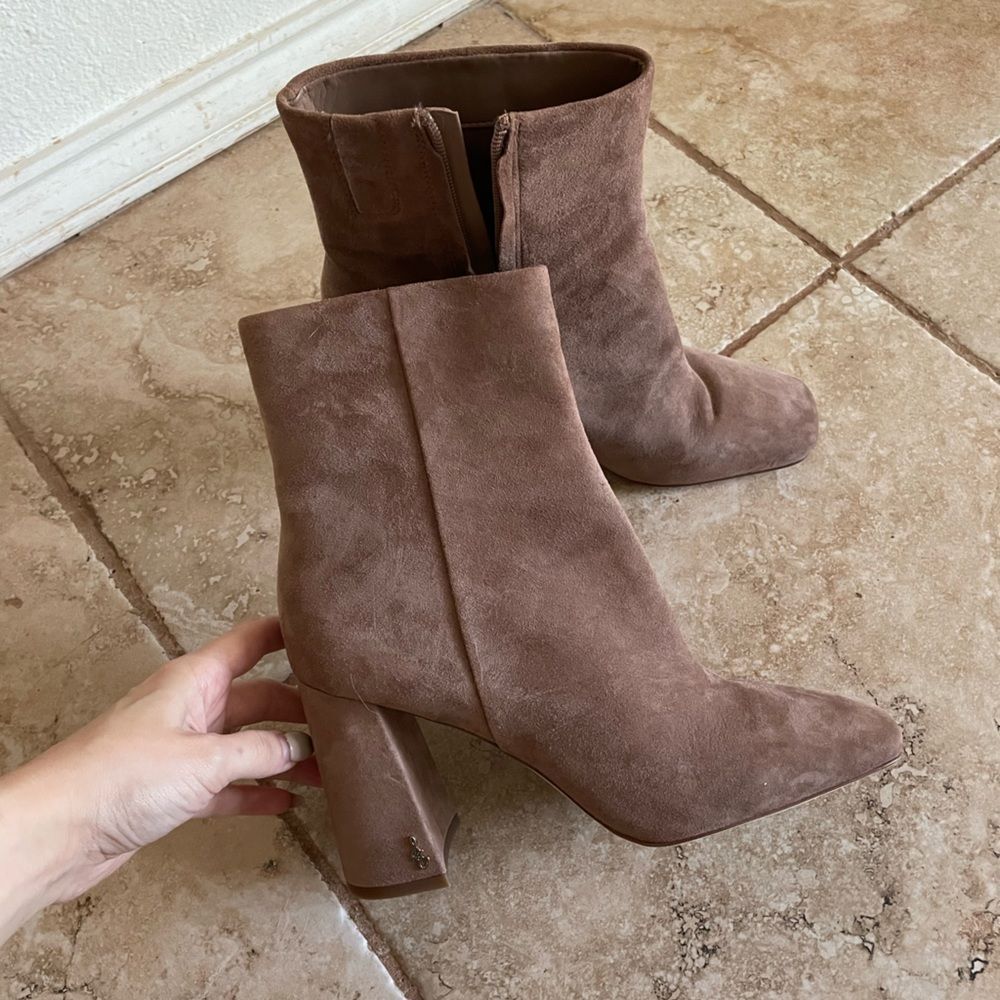 Sam Edelman Hilty Suede Boots in Brown Size 10